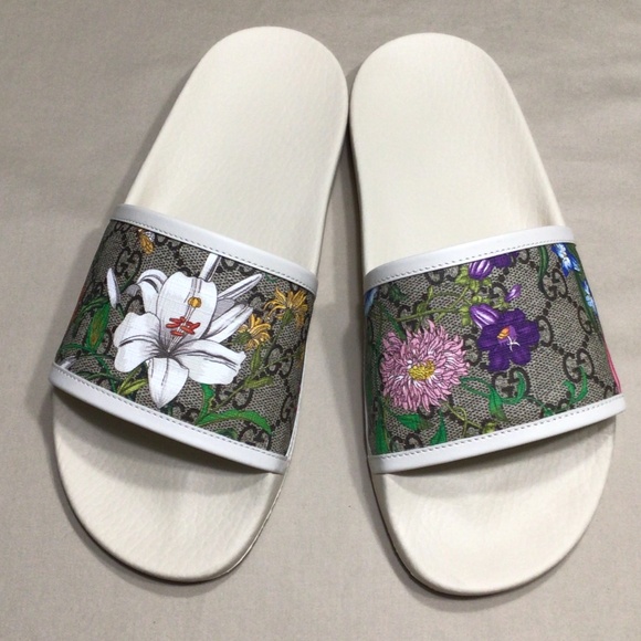 Gucci Supreme GG Floral slides - Picture 1 of 13